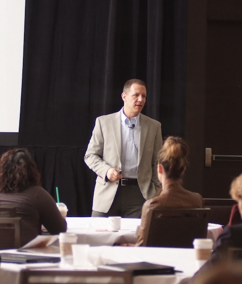 Dave Serino speaking at a conference